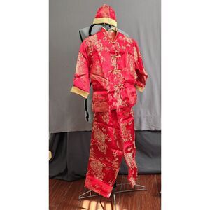 Vietnamese Traditional Dress for kids boys AO DAI TRE EM TET VIETNAM LUNAR sz 12